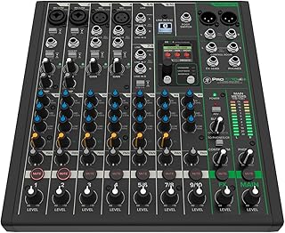 Mackie ProFX10v3+ 10-Channel Mixer, Bluetooth + USB Recording, GigFX+ | Analog mixer for live streaming, podcasting, and band practice, with Bluetooth playback and USB recording