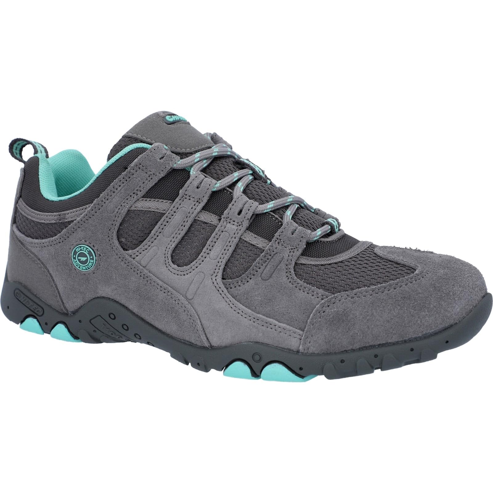HI-TEC O010074-051 Quadra II para Mujer, Gris/Menta Zapatos para senderismoMujer