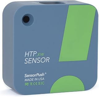 SensorPush HTP.xw Temperature, Humidity & Barometric Pressure, Bluetooth | Water resistant, measures dewpoint, VPD & heat index, indoor/outdoor, unlimited in-app data, works with G1 Gateway, USA made