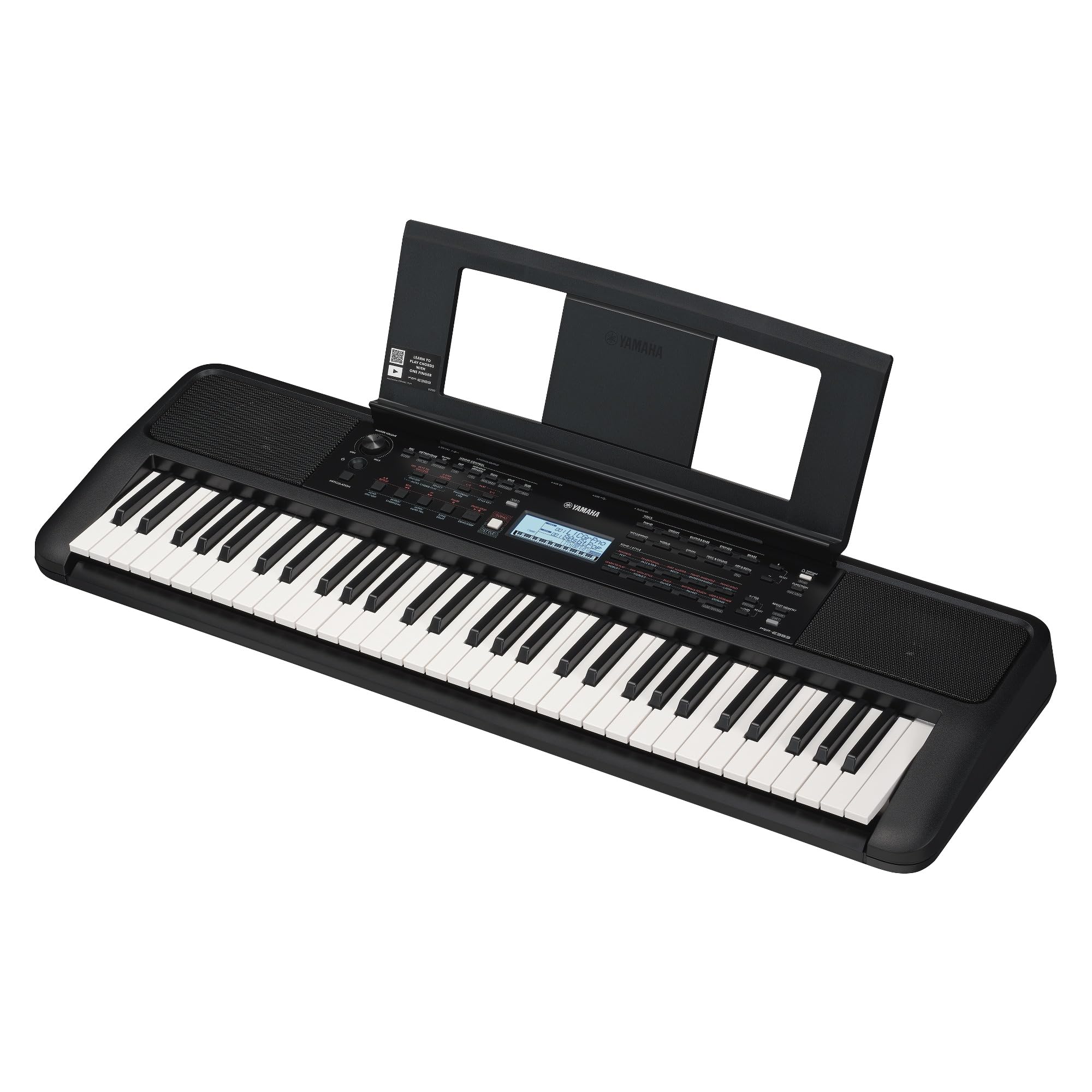 Yamaha PSR-E383 Portable Keyboard for Beginners, 650 Authentic Instrument Voices