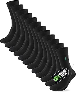 PANDA FOOD Bamboo Dress Socks | All-Day Comfort & Odour-Free | Soft, Breathable Work & Office Socks | UK Sizes 4-11 | Men Women Unisex | 6 Pairs