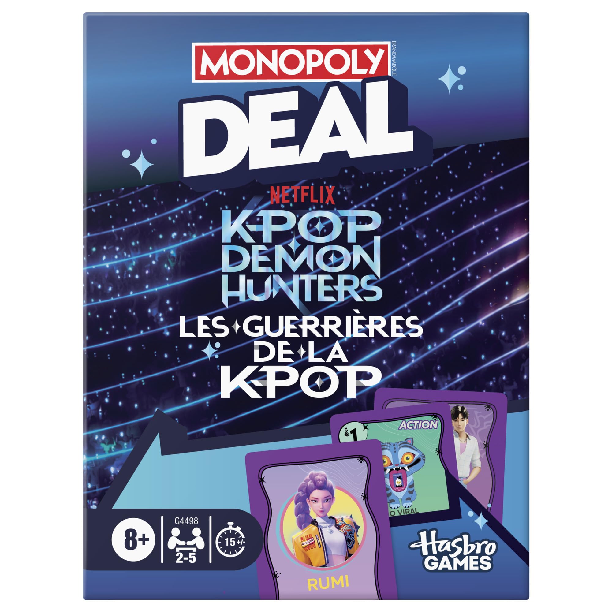 Monopoly Deal: Kpop Demon Hunters Card Game | Family Games for Kids, Tweens, Tee