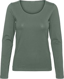 Vero Moda Vmlulu Ls JRS GA Noos Women's U Neck Long Sleeve T-Shirt (Pack of 1)