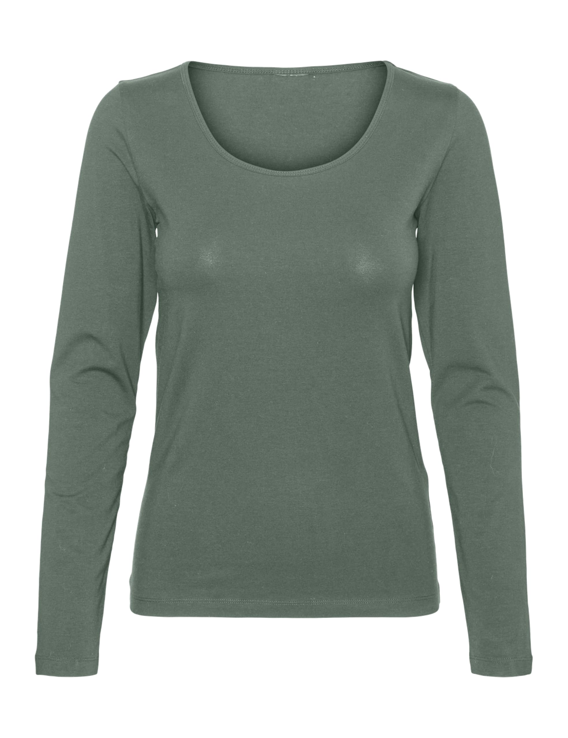 Vero Moda Vmlulu Ls JRS GA Noos Women's U Neck Long Sleeve T-Shirt (Pack of 1)