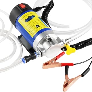 Faitio Oil Pump 12V 100W, Oil Extractor Pump for DIY Engine Oil Change | Electric Fluid Transfer Pump for Synthetic, Gear Oil, Trans Fluid Removal, Self-Priming Oil Transfer Pump for Car, Mower,Boat