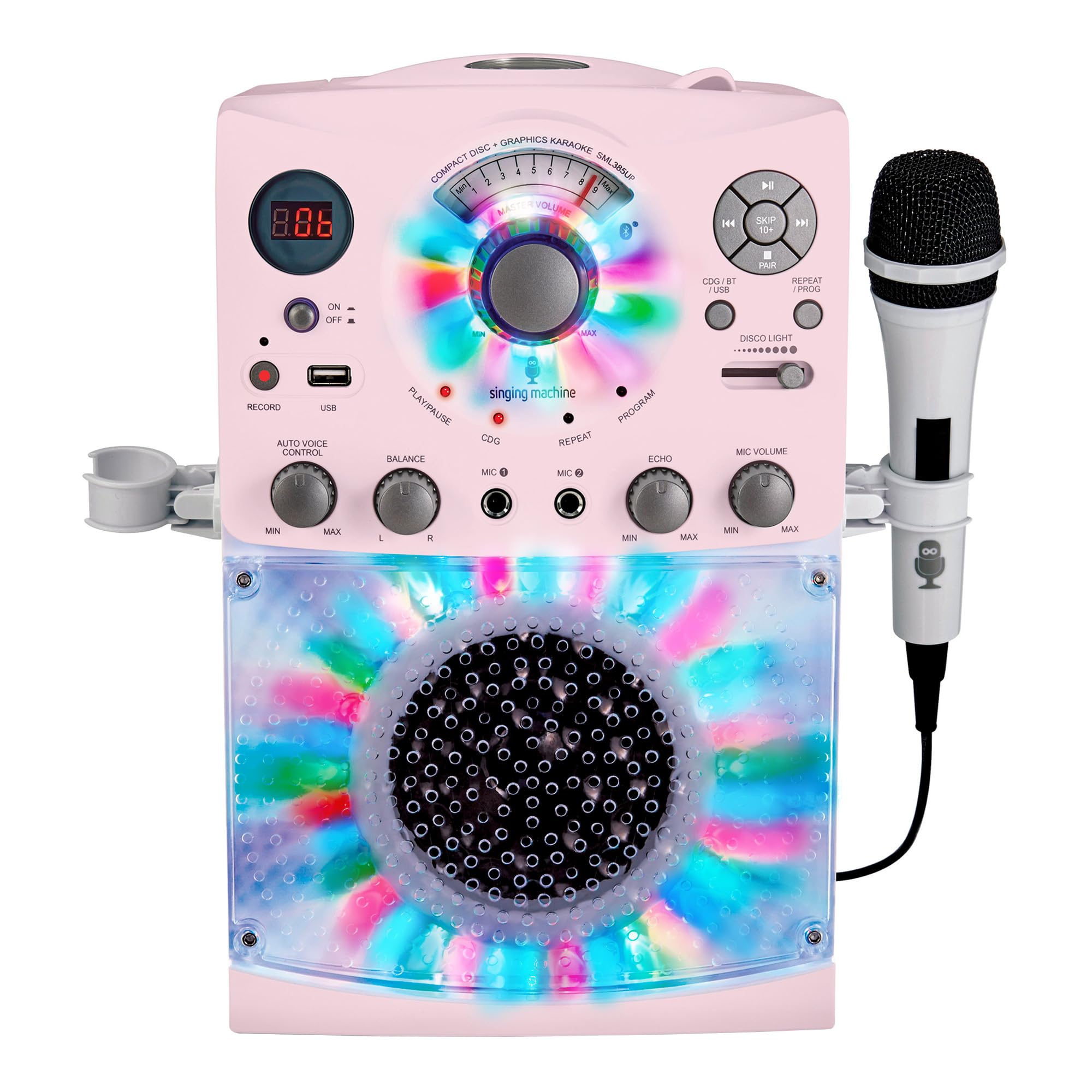 Singing Machine Portable Karaoke Machine for Adults and Kids with Wired Micropho