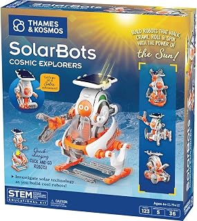 T&K SolarBots: Cosmic Explorers | Sustainable Energy Set | Explore Solar Technology | 5 Solar Powered Space Robots | No Batteries | STEM Science Learning & Education | Ages 6+