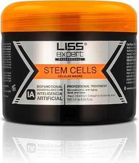 Liss Expert Stem Cells Smoothing Treatment – Organic Keratin &amp; Argan Oil – for Frizz-Free Repair &amp; Shine – Professional Straightening(250 ml-Shoulder Length)