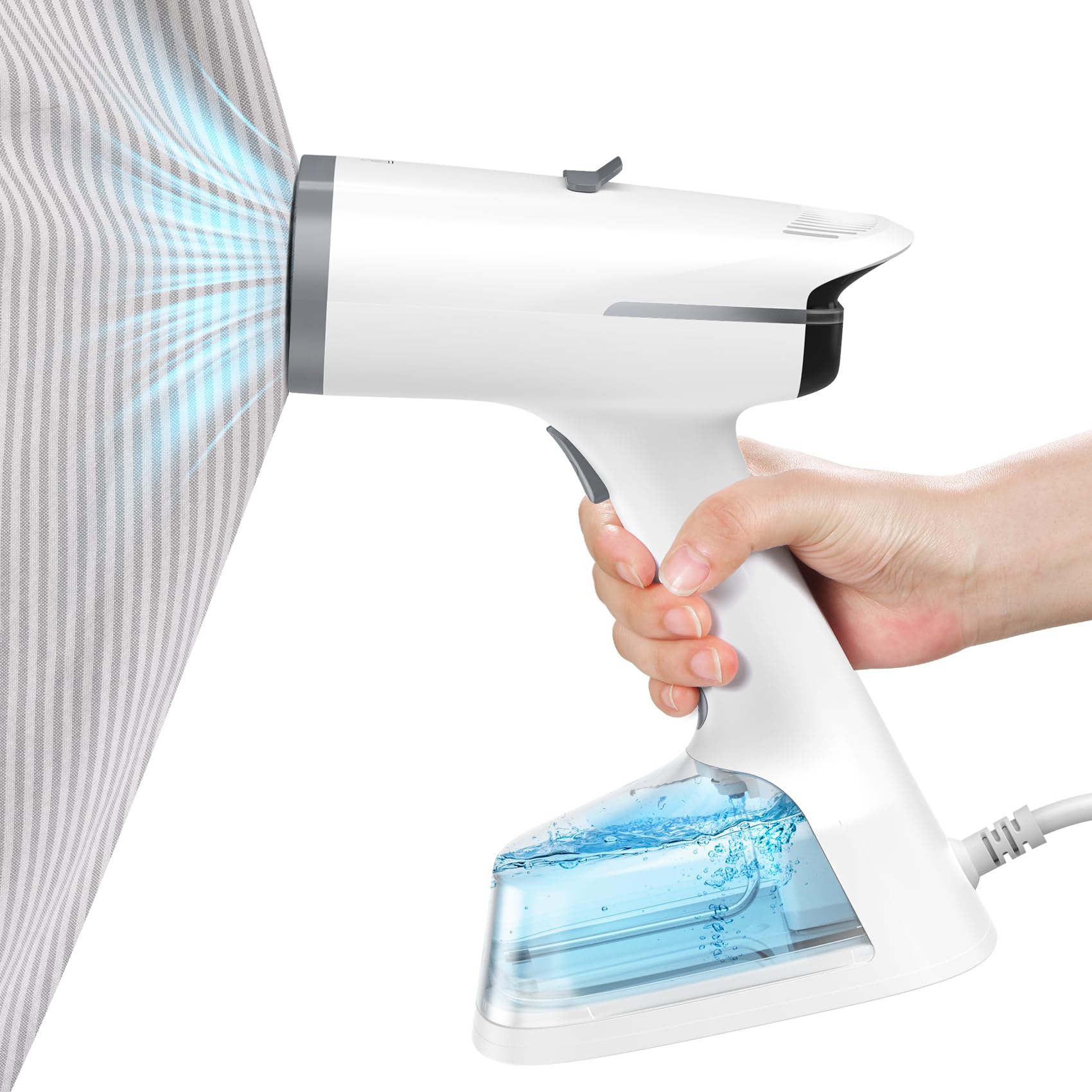 Vacuum Steamer with 270ml Water Tank, 6000Pa Handheld Garment Steamer | for Clot