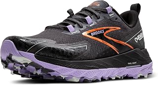 Brooks Cascadia 18, Women's Trainers, Ebony Sweet Lavender Copper, 38.5 EU Wide