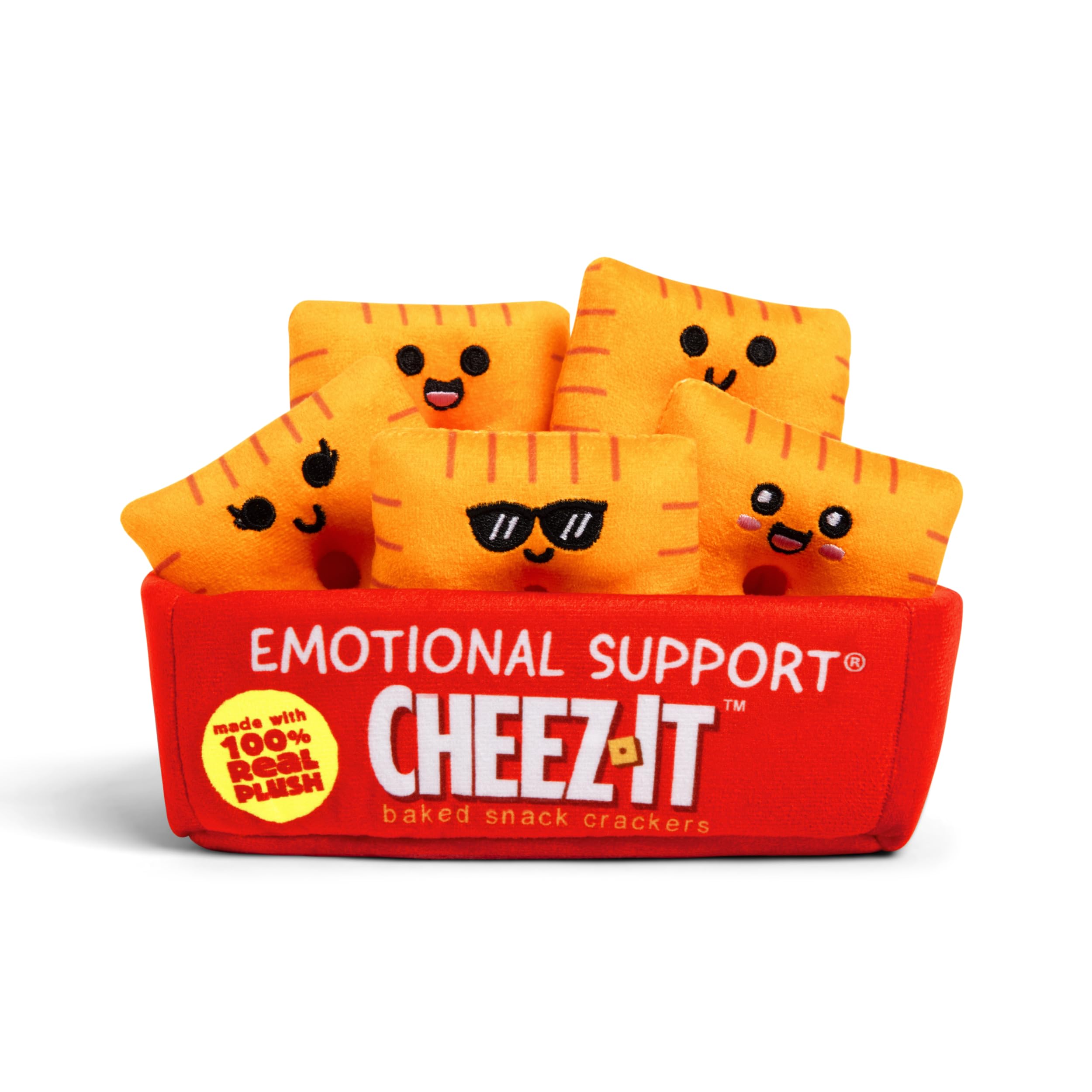 Emotional Support Pals Cheez-It, Cute Stuffed Animals by Relatable | Squishy Toy