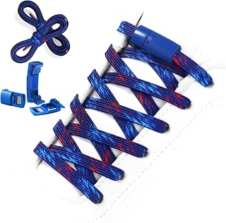 No Tie Elastic Shoelaces,2019 New Stainless laces Lock for Kids,Adults(3 pairs)