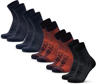 DANISH ENDURANCE Hiking Light Socks, Thin, Climbing Socks, Merino Wool, Blister Prevention, Lightweight, For Summer, Breathable, Antibacterial, Odor Resistant, Sweat Absorbent, Quick Drying, Sports