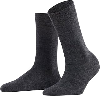 FALKE Women's Sensitive Berlin Socks Wide Tops For A Soft Grip On The Leg Suitable For Diabetics For Everyday Work Breathable Climate-Regulating Odour-Neutralising Wool Cotton 1 Pair