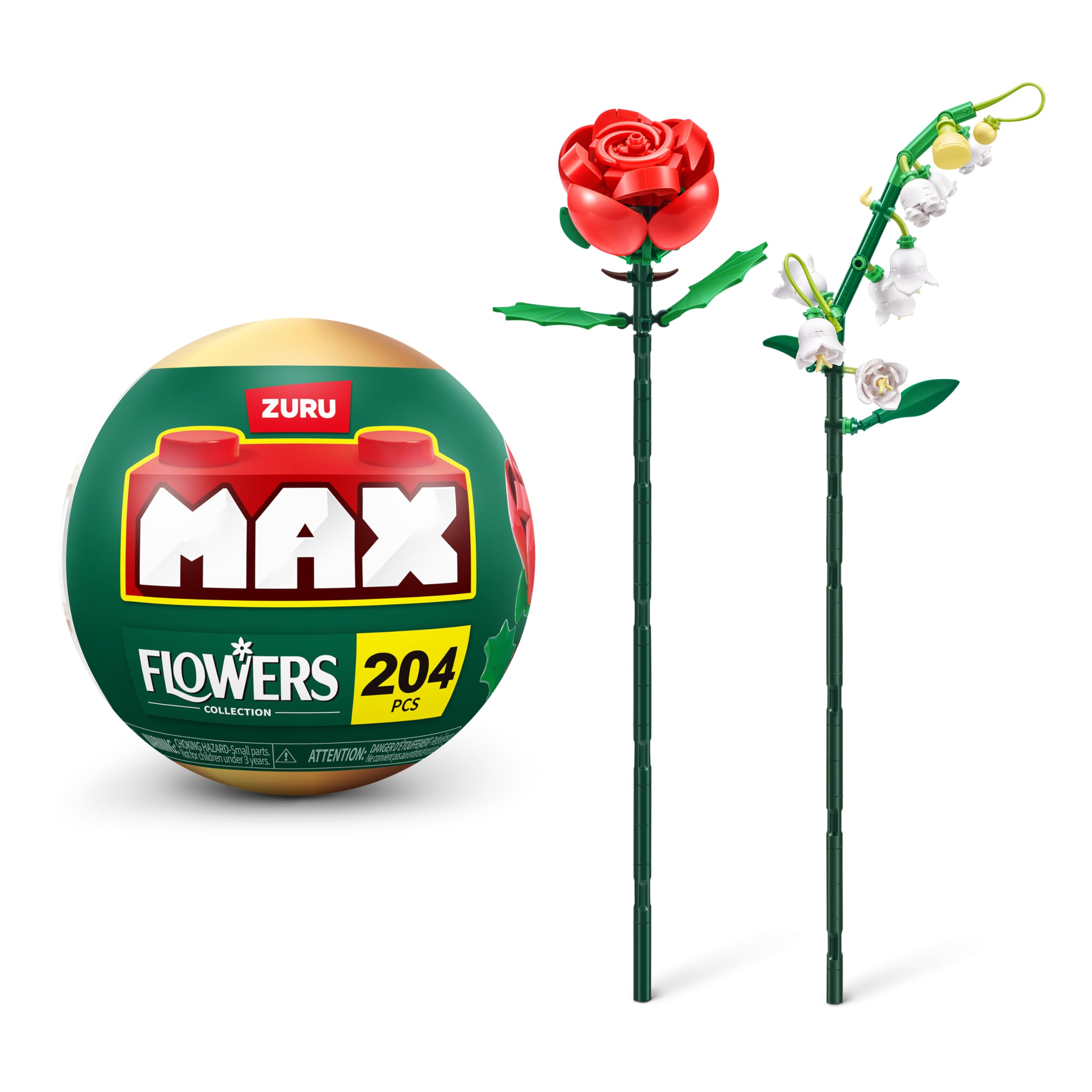 MAX-Garden Long Flowers-Series 1-Lily of Valley and Rose-Capsule (2 Flowers)