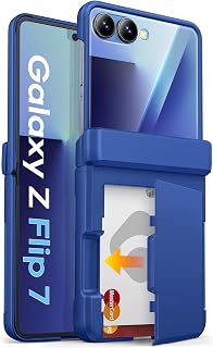ASAFCASE for Samsung Galaxy Z Flip 7 Case with Card Holder, Royal Blue