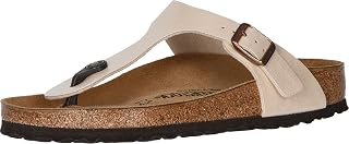 Birkenstock Gizeh - Birko-Flor™ & Birkibuc™ Graceful Pearl White Birko-Flor EU 37 (US Women's 6-6.5) Regular