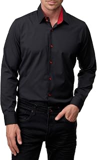 Subliminal Mode Men's Long Sleeve Shirt | Classic Fit | Comfortable and Easy to Wash | Ideal for Office and Casual Outings 444-5