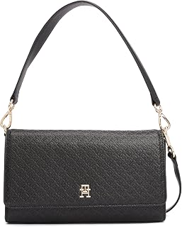 Tommy Hilfiger Women's Monogram Shoulder Bag With Removable Crossbody Strap Shoulder Bag
