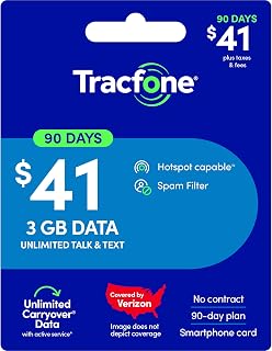 Tracfone $41 Unlimited Talk & Text 90-Day - Prepaid Plan[Physical Delivery]