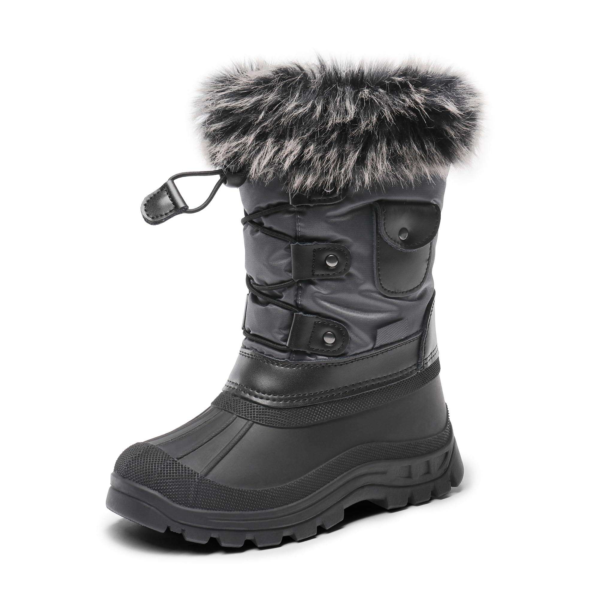 DREAM PAIRS Kids Waterproof Winter Snow Boots
