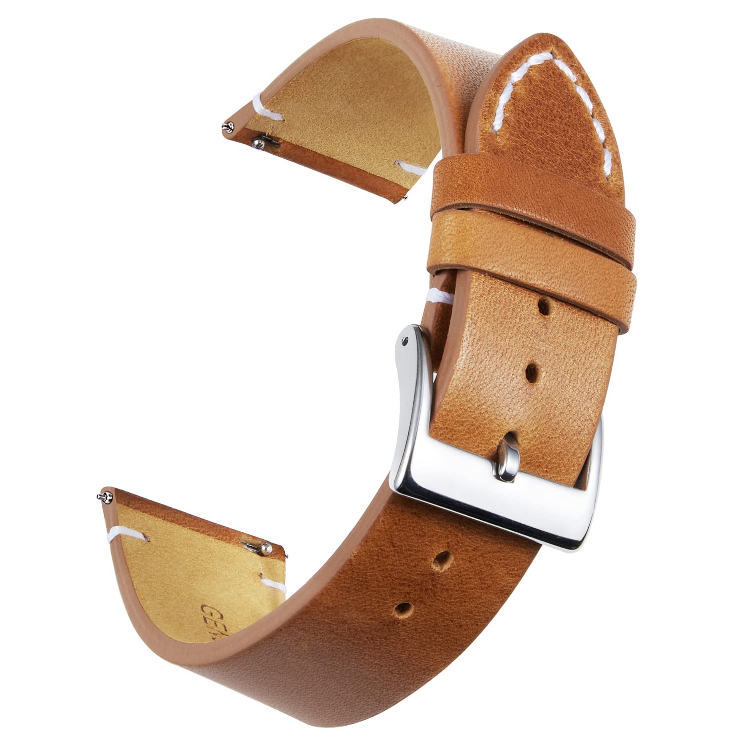 BINLUN Bracelets de Montres en Cuir Véritable Remplacement Bracelet Montre à Dég