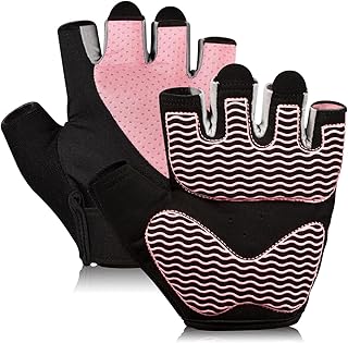 Sunnex Gym Gloves, Workout Gloves, Fingerless Gloves for Weightlifting, Lightweight Breathable Fitness Gloves, Sports Gloves for Training Lifting Weight Cycling Climbing Rowing