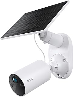 Tapo SolarCam C402 KIT 1080p Outdoor Wireless Security Camera | Battery Power with Solar, Person Detection, Subscription-Free Local Storage or Optional Cloud, Works with Alexa & Google Home