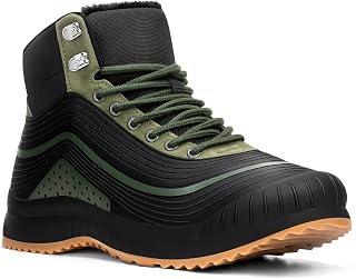ulogu Snow Boots for Men Women丨Insulated Waterproof Fur Lined Booties丨Non Slip Lightweight Winter Shoes