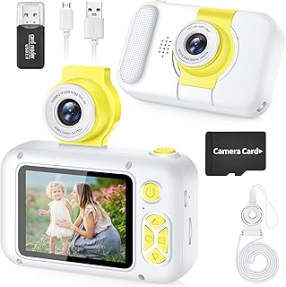 ARNSSIEN Kids Camera with Video,180°Flip Lens,2.4" Selfie Camera for Kids | Digital Camera for Boys/Girls ages 3-12 with photo&video,Ideal Presents for Holiday,Birthday,Family Outings,X101