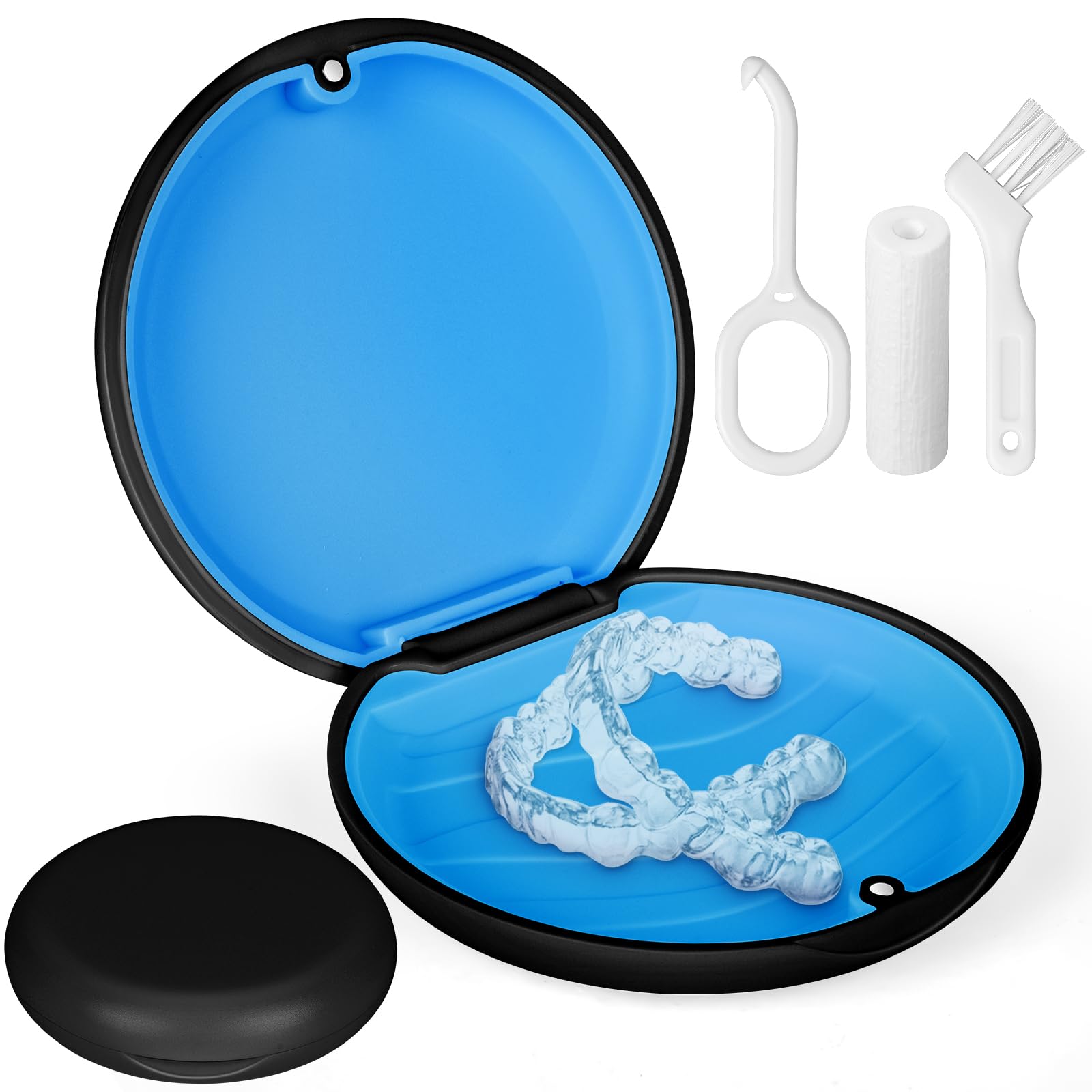 Flintronic Retainer Case, Retainer Box for Invisalign, Slim Aligner Case with Ma