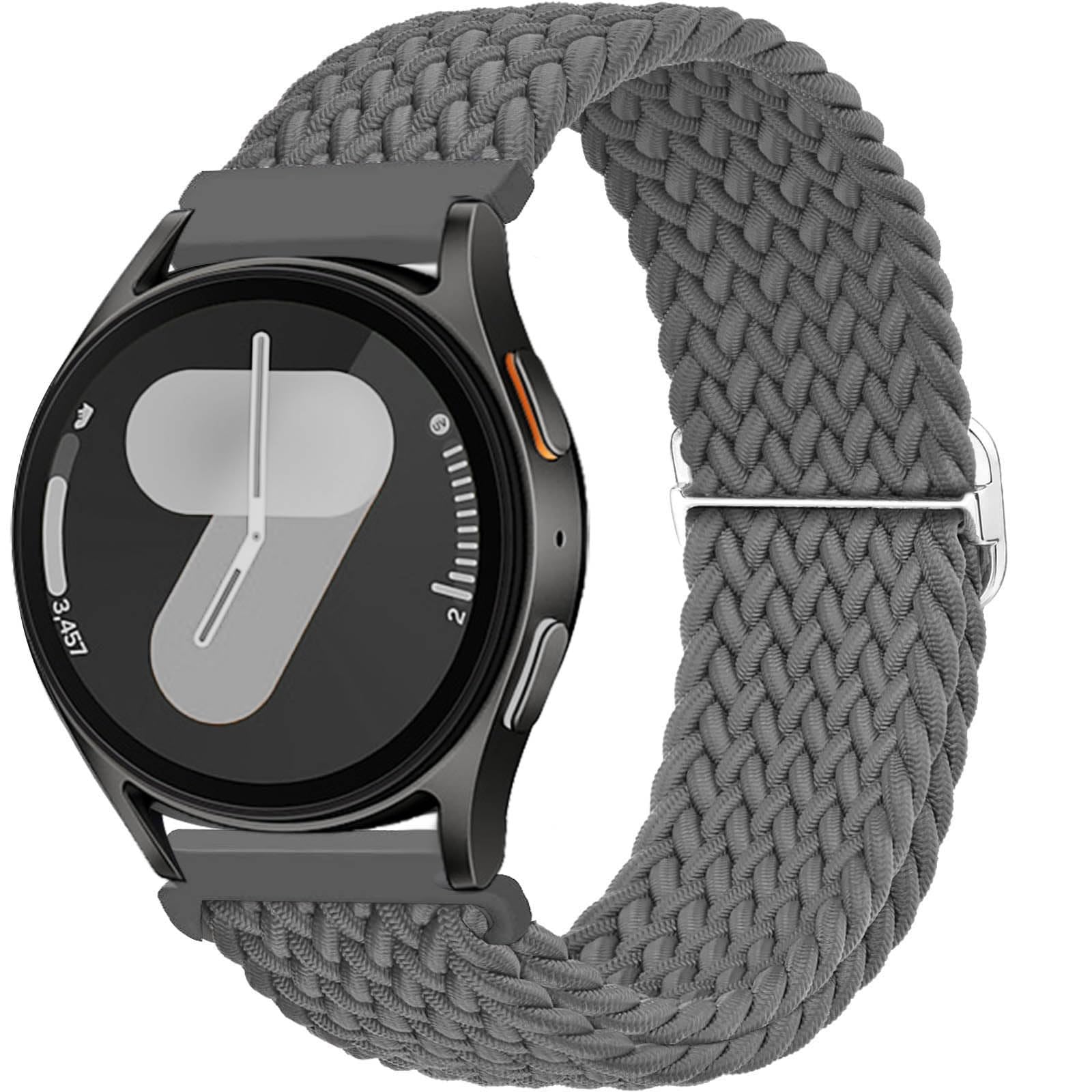 20mm 22mm Elastic Braided Watch Bands for Samsung Galaxy Watch 7/6/5/4/FE 40mm 4