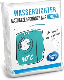 Sweet Night 027611 Axel Mattress Protector jersey 140 x 200 cm White
