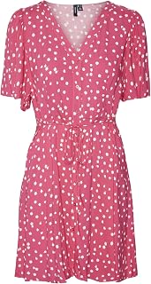 VERO MODA Vmalba SS Short Dress Wvn Noos Women's Dress