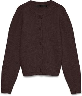 Vero Moda Vmnovah LS O-Neck Button Cardi Ga Noos Vmnovah LS O-Neck Button Cardi Ga Noos Women's (Pack of 1)