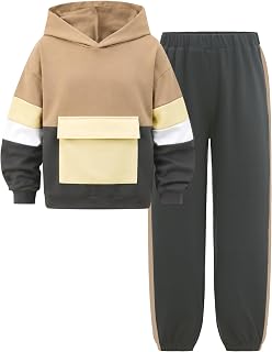 GEMLON ボーイズ パーカー コントラスト スウェットシャツ スウェットパンツ ボーイズ 服 6-14歳