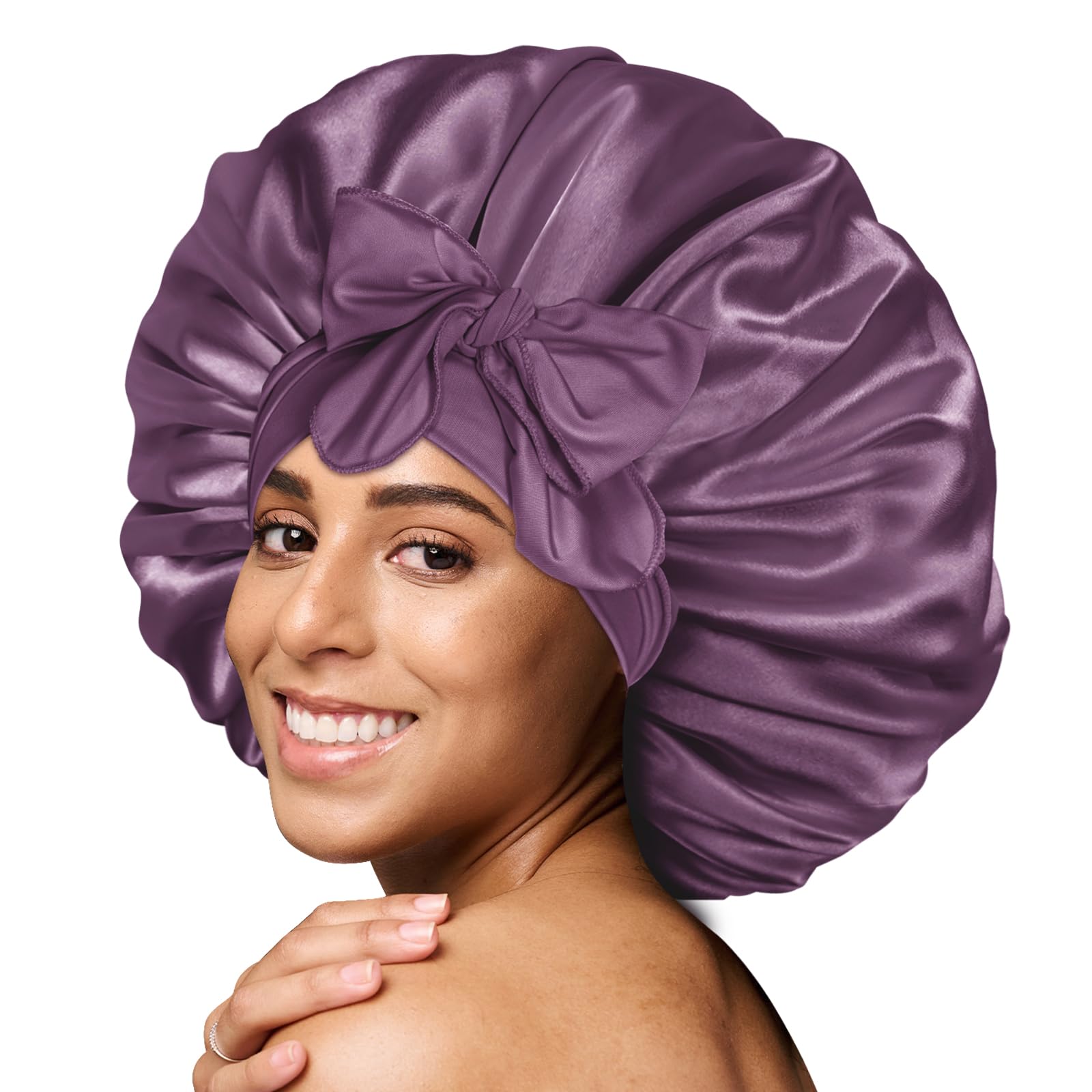 Bonnet Queen Silk Sleep Cap for Women Silk Silk Soft Hair Cap Double Layers for 