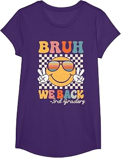 Bruh We Back 3rd Grade First Day of School Third Grade Girl T-Shirt