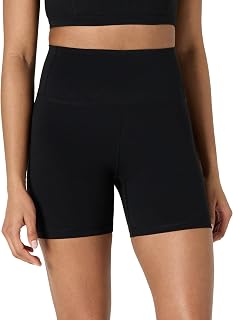 Amazon Essentials FormFlex Ultra Soft Active Cycling Shorts with Pockets, High Waist