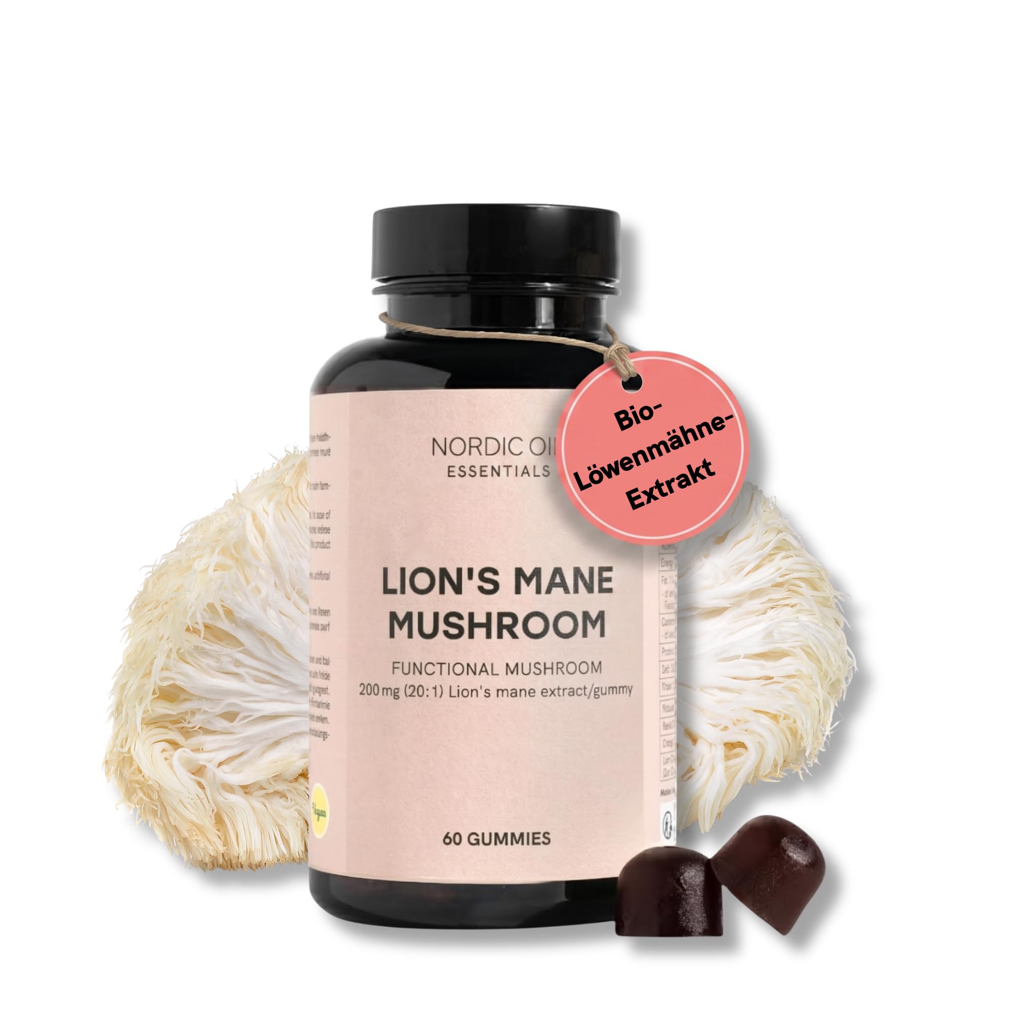 Lion's Mane Mushroom - Lions Mane Gummies | 4000 mg Lion Mane Extract per Gum | 