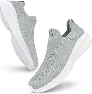 Giniros Men's Sports Running Tennis Shoes Slip On Casual