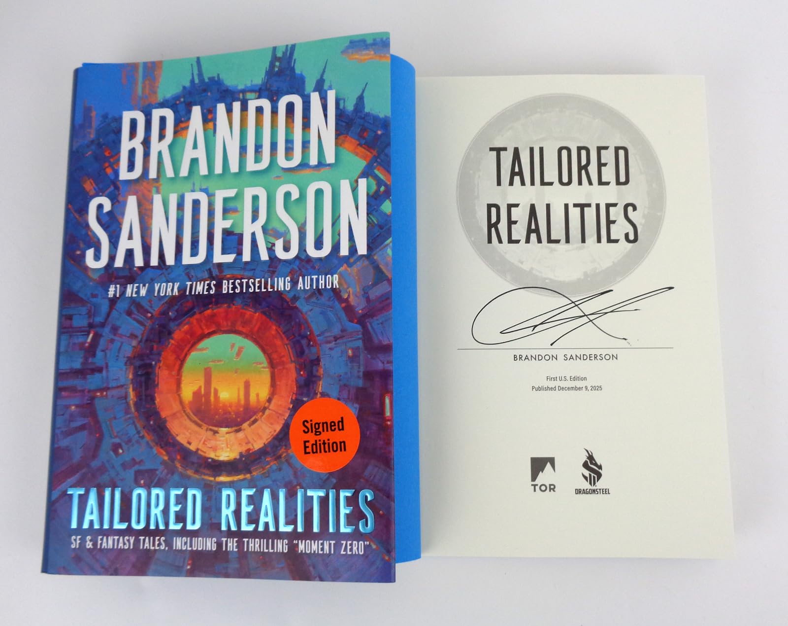 Brandon Sanderson Signed Tailored Realities 1st Edition Book PSA/DNA COA | Autog