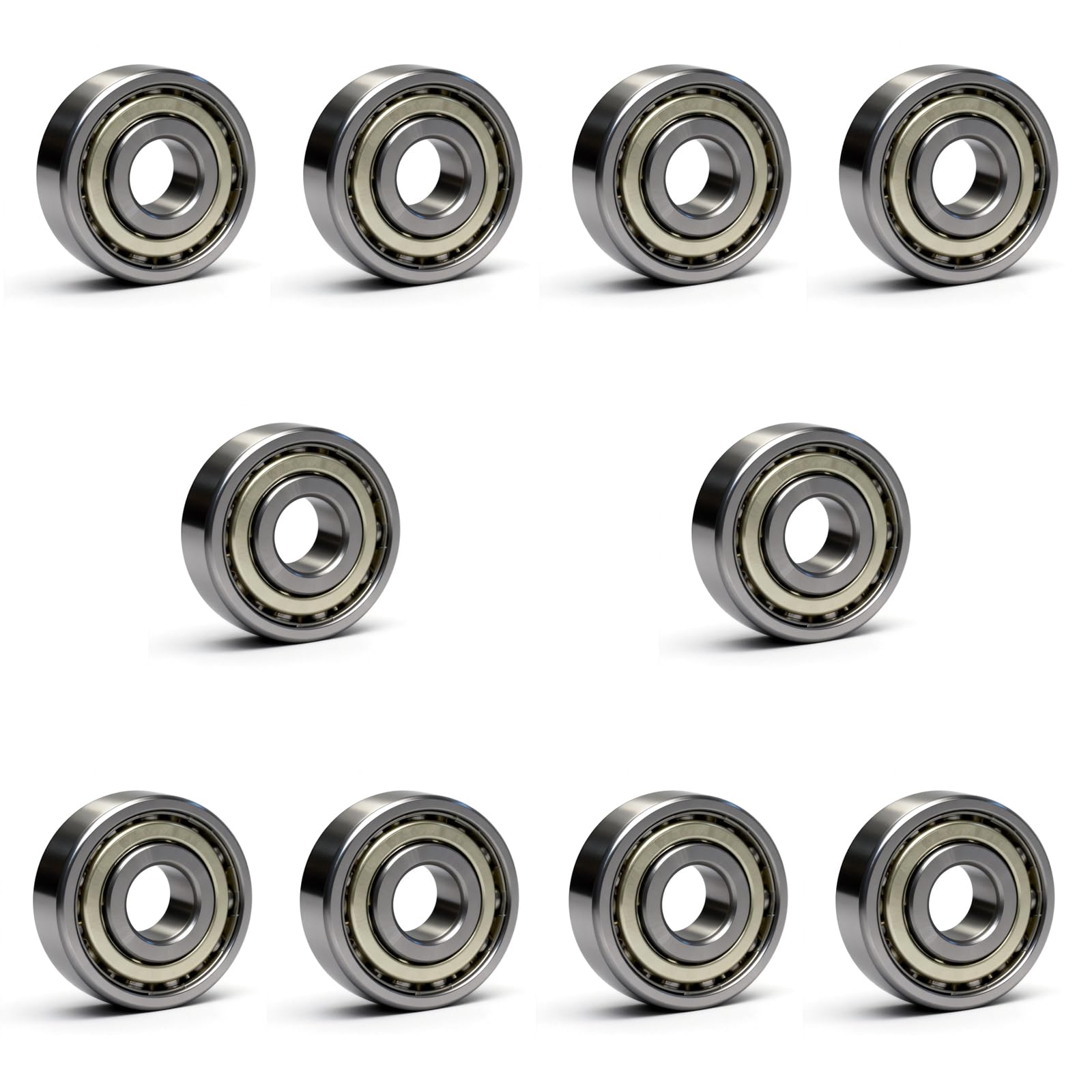 10 PCS 625-ZZ Double Shielded Ball Bearings 5x16x5 mm, Precision P6/ABEC 3, High