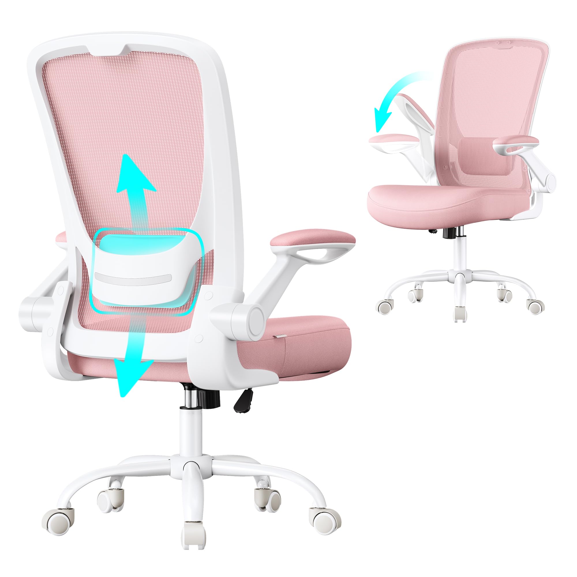 SONGMICS Office Chair, Ergonomic Computer Chair with Headrest