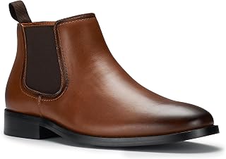 Ferro Aldo Men's Chelsea Boots | Pull-On Ankle Boot in Plain Toe, Cap Toe & Wingtip Brogue Styles | For Casual, Dress, Work & Formal Events