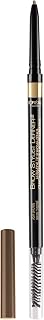 L'Oreal Paris Makeup Brow Stylist Definer Waterproof Eyebrow Pencil UltraFine Mechanical Pencil Draws Tiny Brow Hairs Fills in Sparse Areas Gaps Ounce Count, Ash Brown, 0.003 Fl Oz
