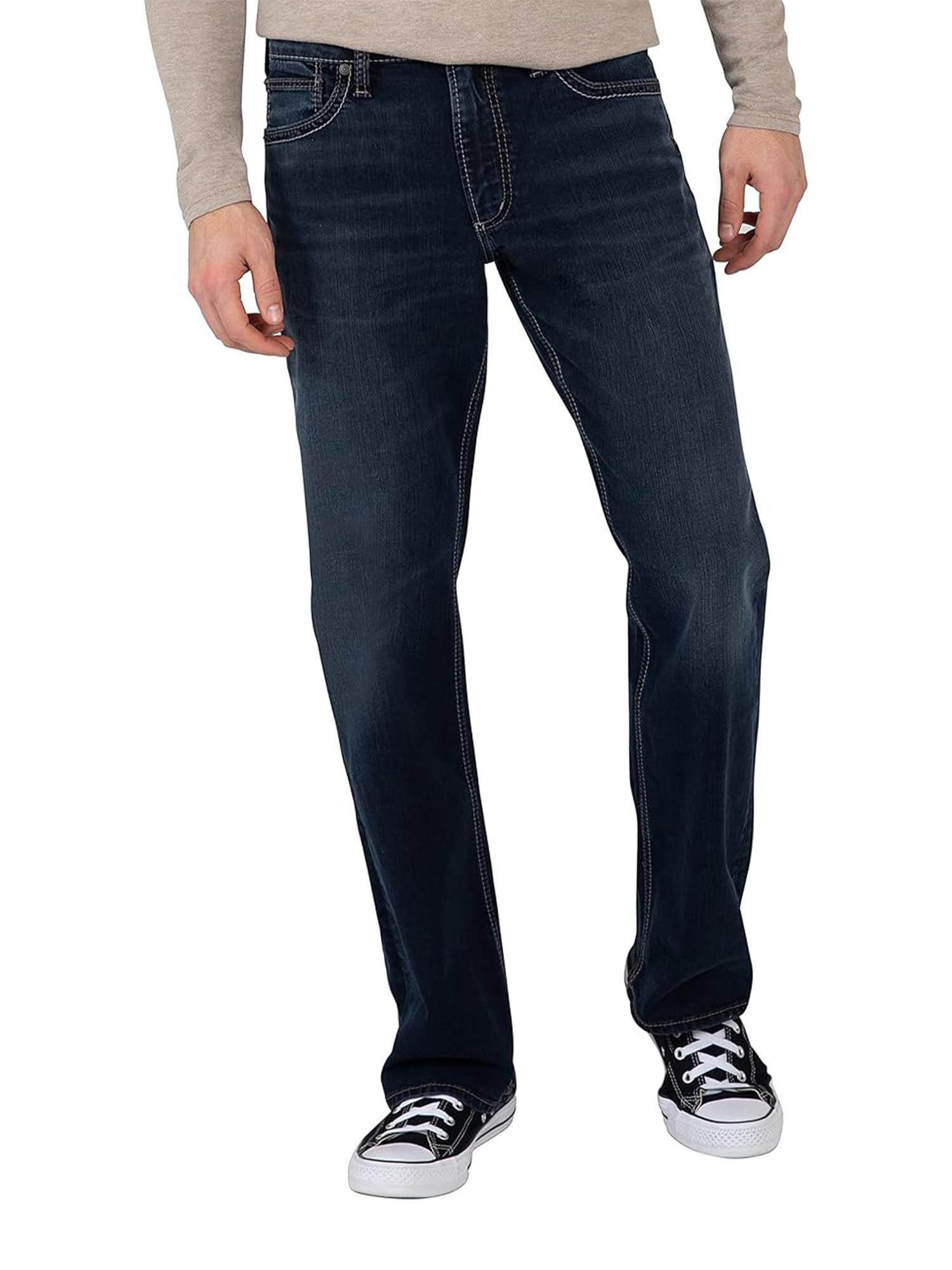 Silver Jeans Co. Men's Zac Relaxed Fit Straight Leg Jean - Legacy