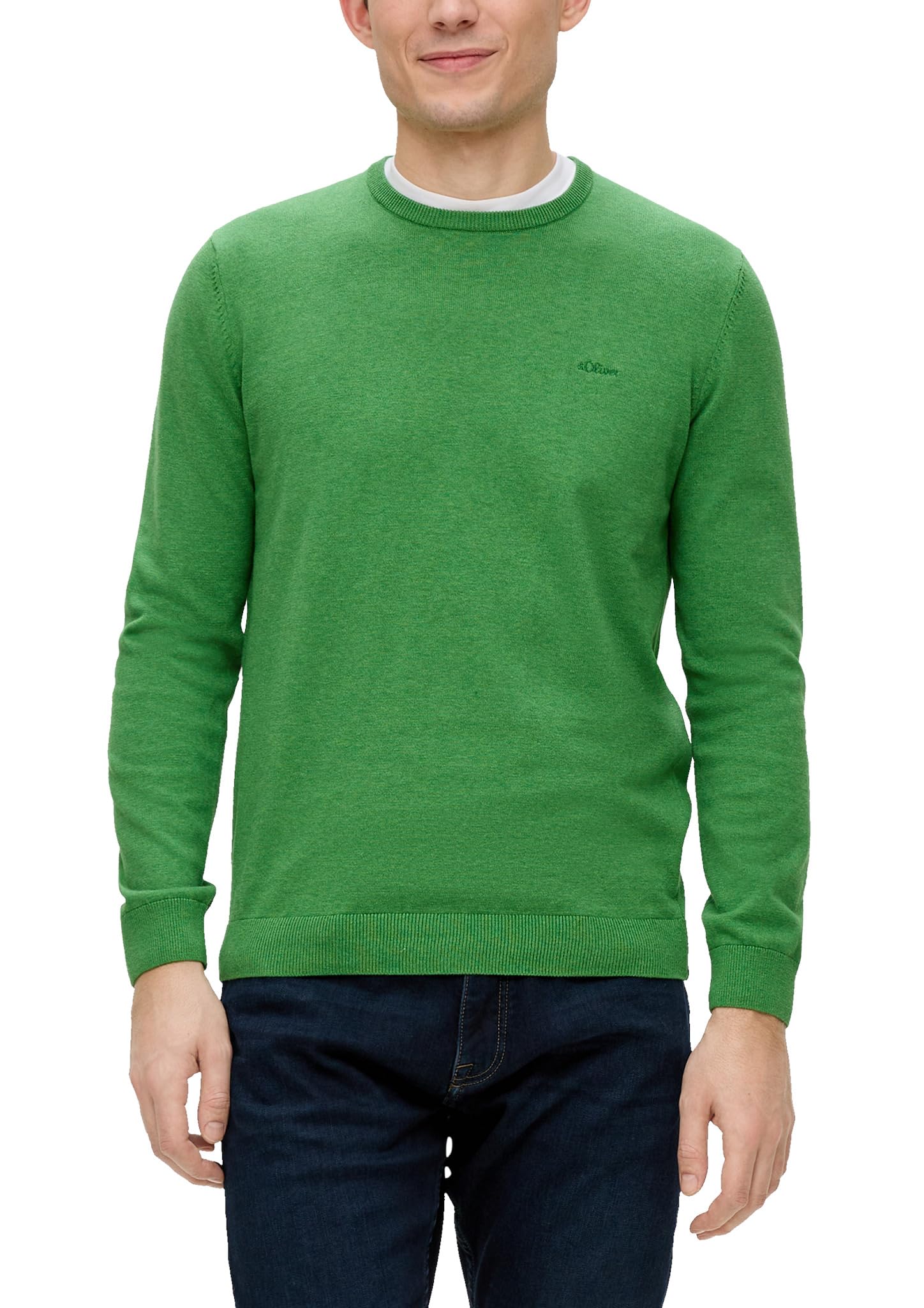 s.Oliver Men's 2156055 Pullover with Logo Detail (Pack of 1)