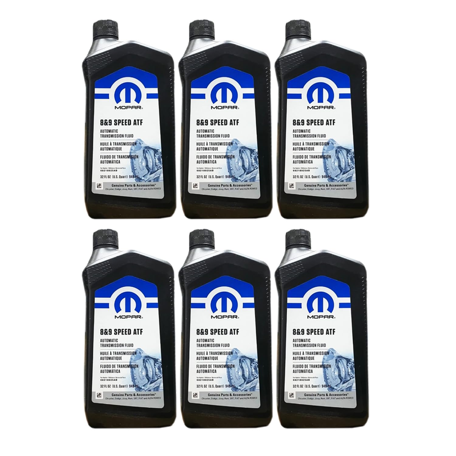 Mopar Chrysler Dodge Jeep Ram 8 and 9 Speed Automatic Transmission Fluid New Cas