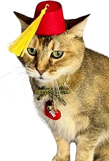 Fez for your Cat, mini Fez hat for Dog or Pet Play as Doctor who wears a Fez